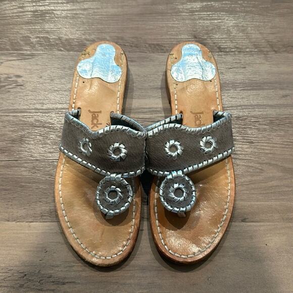 Jack Roger’s Size 7 Vintage Navajo Leather Thong Sandal - Picture 1 of 10